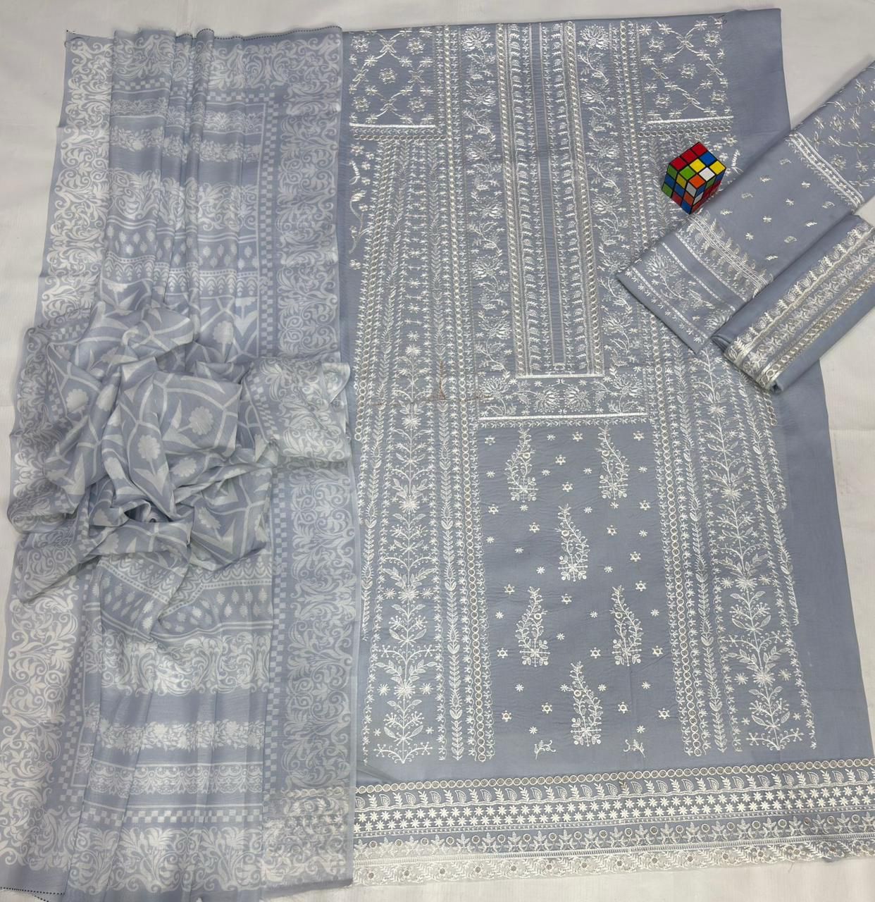 Sobia Nazir Powder Blue Lawn